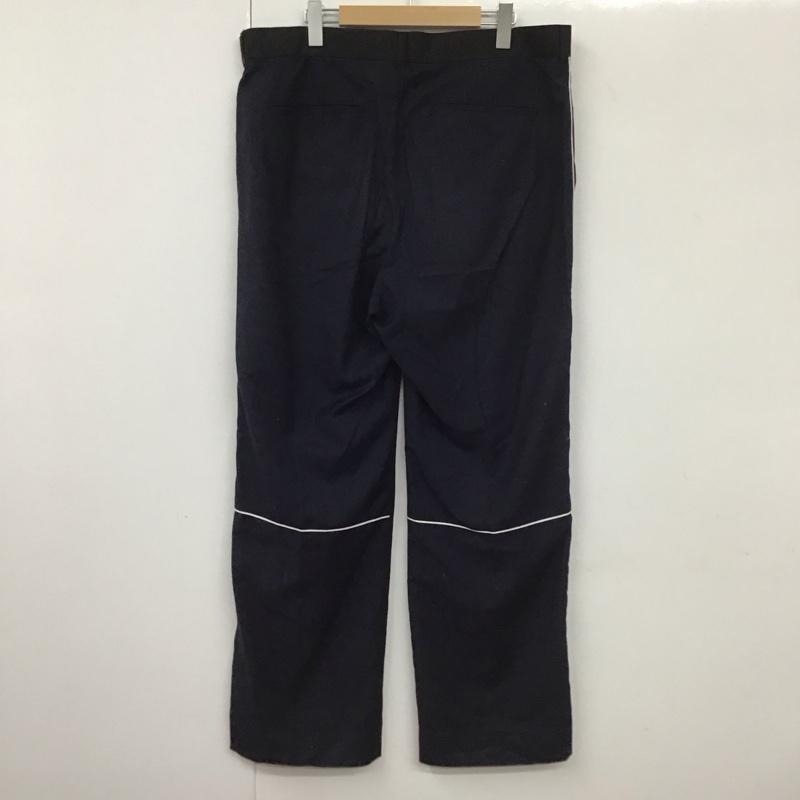 24カラッツ 24karats パンツ スラックス 24954883 サイドライン XL 無地 黒 / ブラック / X 紺 / ネイビー /  メンズ USED 古着 中古 10131339