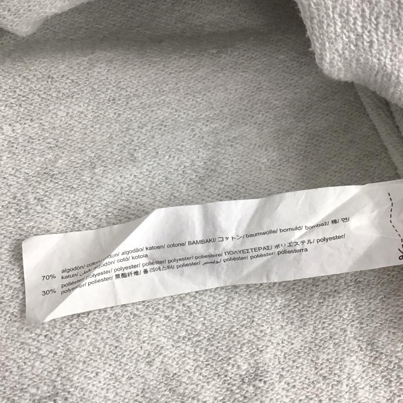 ザラ ZARA トレーナー 半袖 半袖スウェットカットソー クルーネックカットソー L 無地 灰 / グレー /  レディース USED 古着 中古 10141878