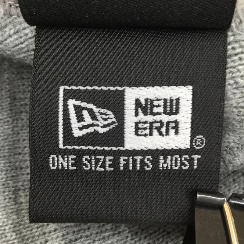 ニューエラ NEW ERA 帽子 ニット帽 supreme box logo beanie カモ ロゴ、文字 灰 / グレー /  メンズ USED 古着 中古 10138068