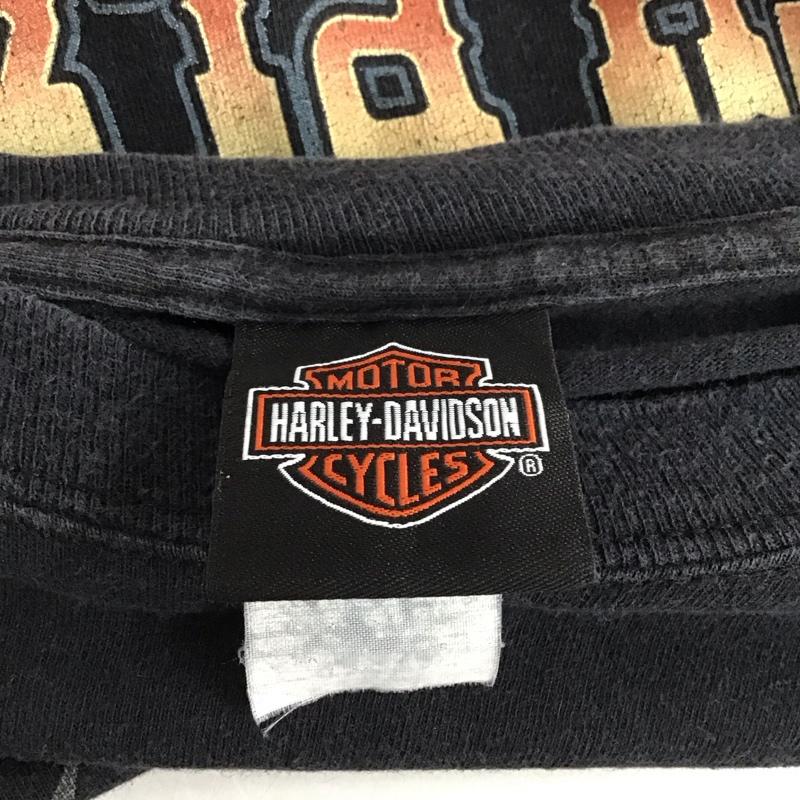 ハーレーダビッドソン Harley-Davidson Tシャツ 半袖 プリント 黒 / ブラック /  メンズ USED 古着 中古 10129994