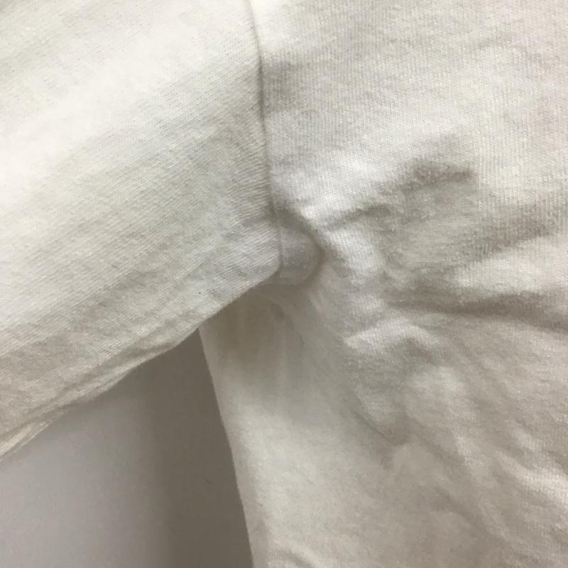 アベイシングエイプ A BATHING APE カットソー 長袖 長袖カットソー クルーネックカットソー ロングスリーブカットソー プリントTシャツ M ロゴ、文字 白 / ホワイト /  メンズ USED 古着 中古 10124704