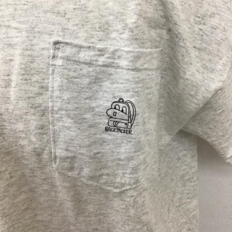 バンブーシュート BAMBOO SHOOTS Tシャツ 半袖 半袖カットソー プリントTシャツ クルーネックカットソー XL プリント 青 / ブルー /  メンズ USED 古着 中古 10114685