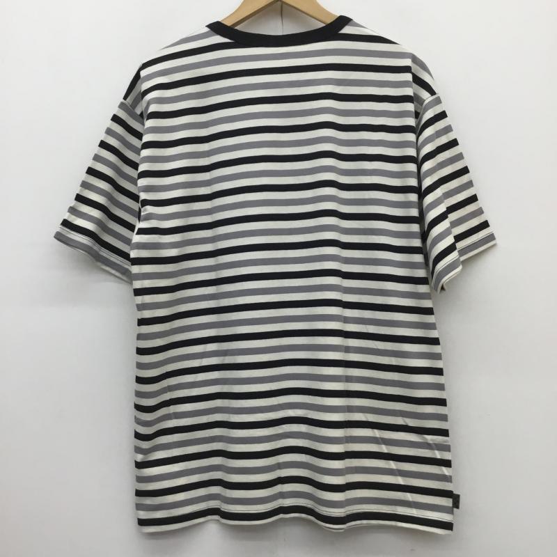バンズ VANS Tシャツ 半袖 L ボーダー柄 灰 / グレー /  メンズ USED 古着 中古 10110706