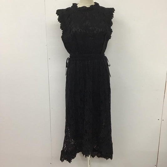 アクシーズファム axes femme ワンピース ロングスカート ST341X12P フィッシュテールレースワンピース ノースリーブ M レース柄 黒 / ブラック /  レディース USED 古着 中古 10110975