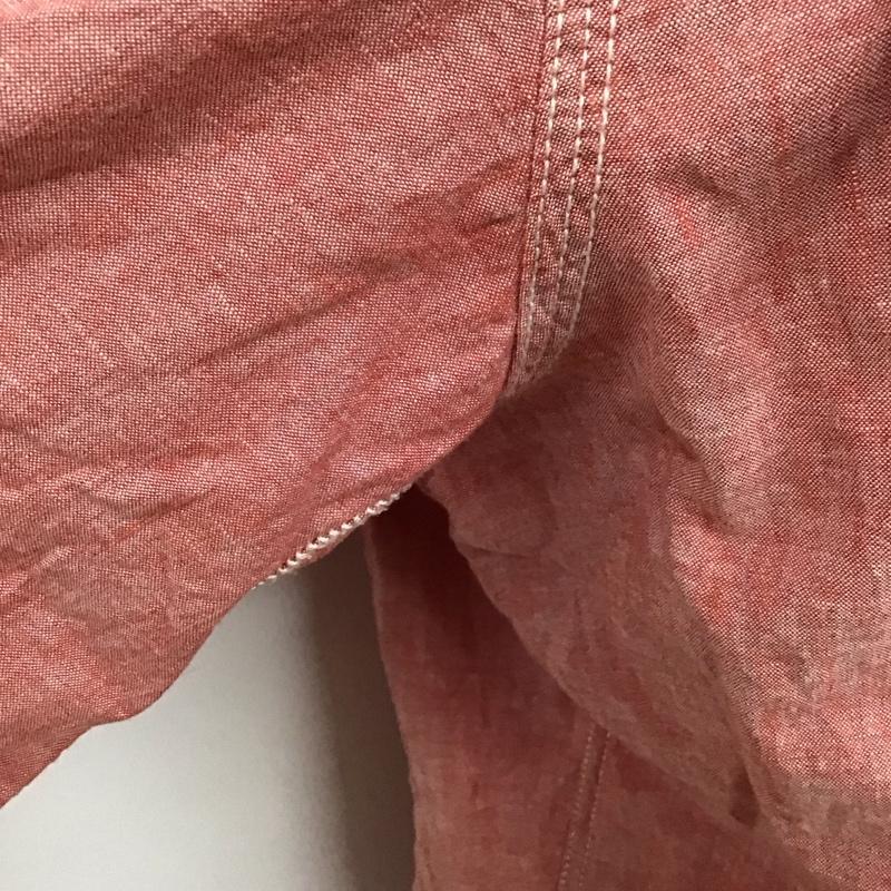 ノーティカ NAUTICA シャツ、ブラウス 長袖 長袖シャツ 無地シャツ カラーシャツ XL ロゴ、文字 赤 / レッド /  メンズ USED 古着 中古 10125055