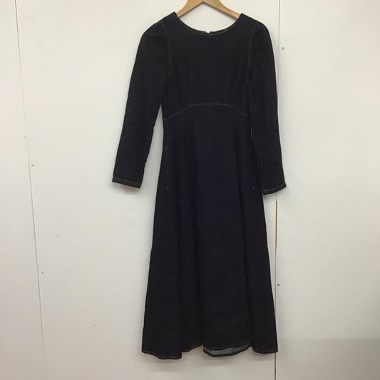 マウジー MOUSSY ワンピース ロングスカート 010DAG11-5610 PUFF SLEEVE DENIM DRESS デニム 長袖 1 無地 インディゴ / インディゴ /  レディース USED 古着 中古 10144431