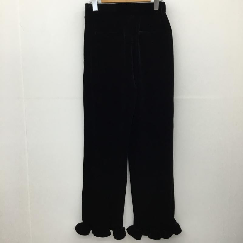 ローリーズファーム LOWRYS FARM パンツ スラックス LF523058AD ベロアパンツ FREE 無地 黒 / ブラック /  レディース USED 古着 中古 10142028