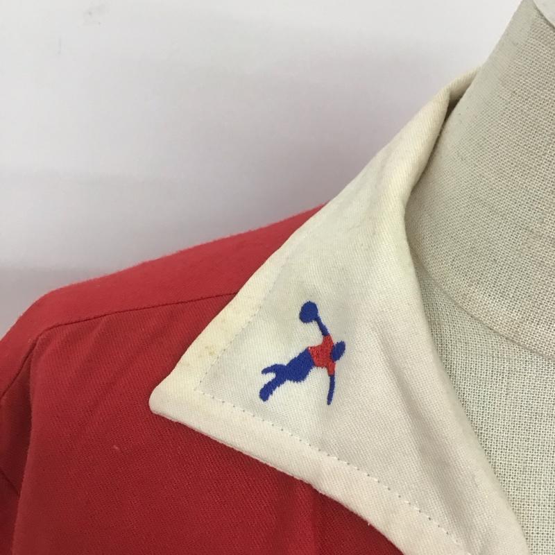 キングルイ King Louie シャツ、ブラウス 半袖 半袖シャツ カラーシャツ 半袖カットソー ボーリングシャツ 古着 34 刺繍 白 / ホワイト / X 赤 / レッド /  レディース USED 古着 中古 10108507