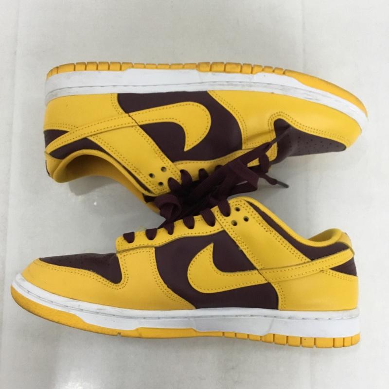 ナイキ NIKE スニーカー スニーカー DD1391-702 DUNK LOW RETRO 26cm 26.0cm ロゴ、文字 ボルドー / ボルドー / X 黄 / イエロー /  メンズ USED 古着 中古 10142829