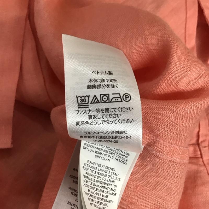 ラルフローレン RALPHLAUREN シャツ、ブラウス 長袖 長袖シャツ ロゴシャツ カラーシャツ S ロゴ、文字 桃 / ピンク /  メンズ USED 古着 中古 10144952
