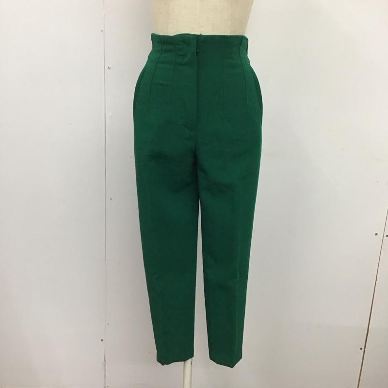 ザラ ZARA パンツ スラックス ハイウエスト XS 無地 緑 / グリーン /  レディース USED 古着 中古 10116696