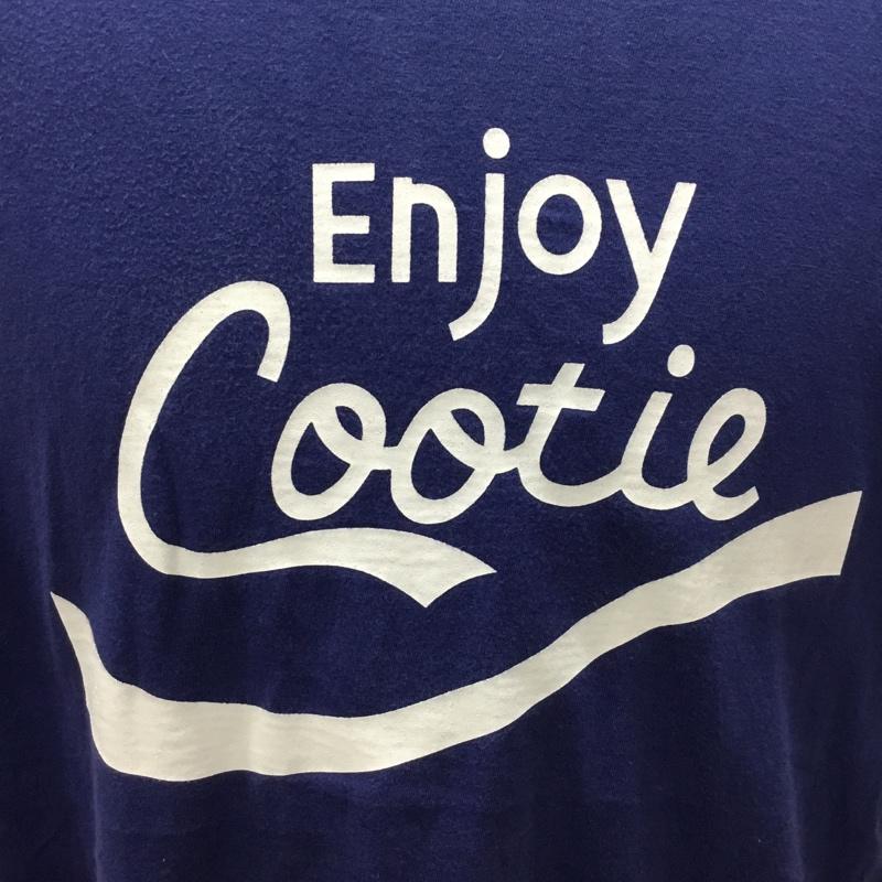 クーティー COOTIE Tシャツ 半袖 cte-16a330 COOTIEPrintS/STee 半袖カットソー プリントTシャツ L ロゴ、文字 青 / ブルー /  メンズ USED 古着 中古 10114594