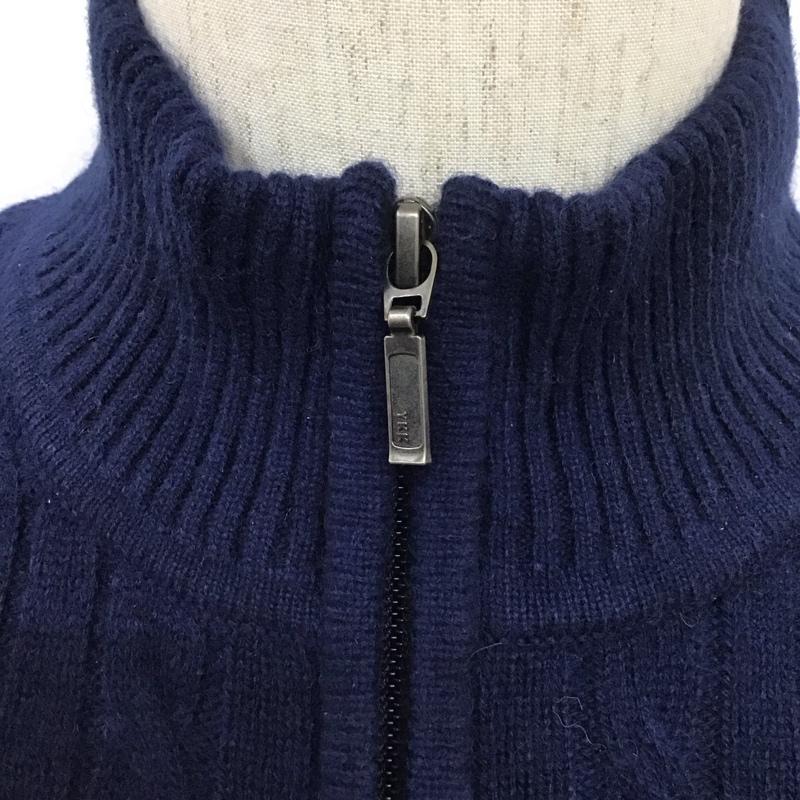 エルエルビーン L.L.Bean ニット、セーター 長袖 ハーフジップ S 無地 紺 / ネイビー /  メンズ USED 古着 中古 10111723