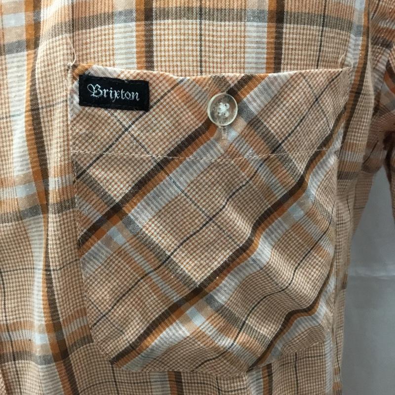 ブリクストン BRIXTON シャツ、ブラウス 半袖 ボタンダウンシャツ S チェック マルチカラー / マルチカラー /  メンズ USED 古着 中古 10108967