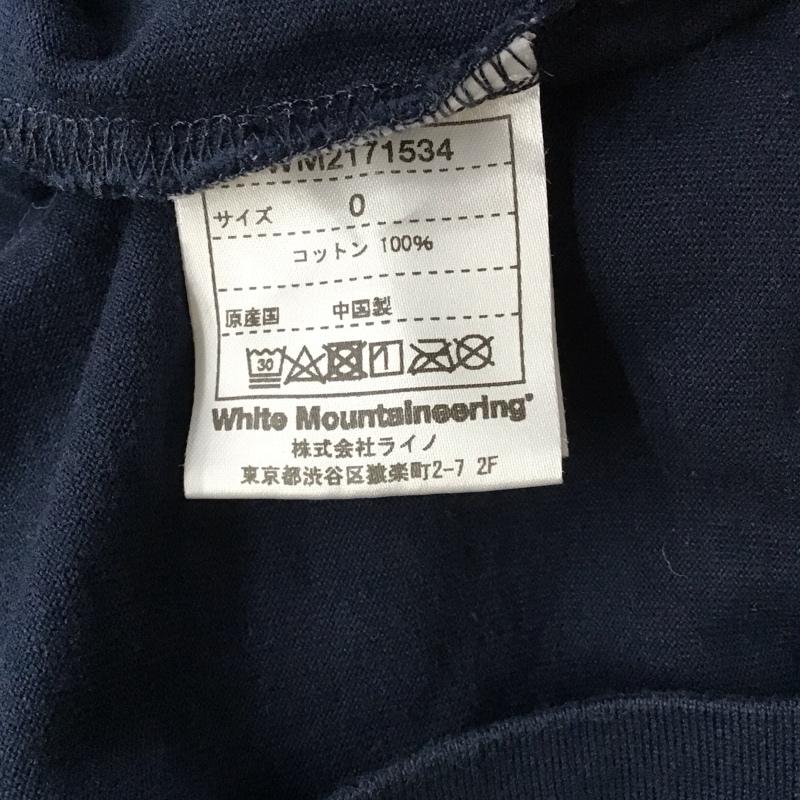 ホワイトマウンテニアリング WHITE MOUNTAINEERING Tシャツ 半袖 wm2171534 BIGWLOGOPRINTEDTSHIRT 半袖カットソー プリントTシャツ 0 ロゴ、文字 紺 / ネイビー /  メンズ USED 古着 中古 10115285
