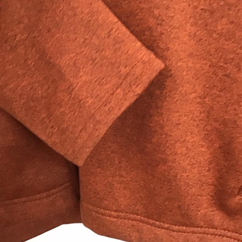 エディーバウアー Eddie Bauer パーカー 長袖 ジップパーカー M ロゴ、文字 X プリント 茶 / ブラウン / X 橙 / オレンジ /  レディース USED 古着 中古 10141201