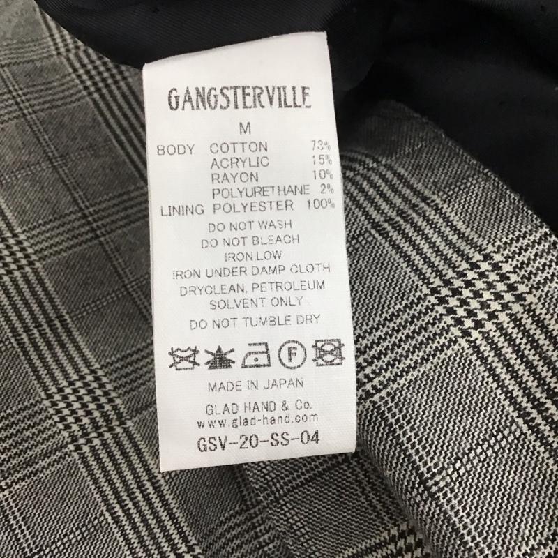 ギャングスタービル GANGSTERVILLE ベスト ベスト ベスト ノースリーブカットソー 前ボタン M チェック 灰 / グレー /  メンズ USED 古着 中古 10141961