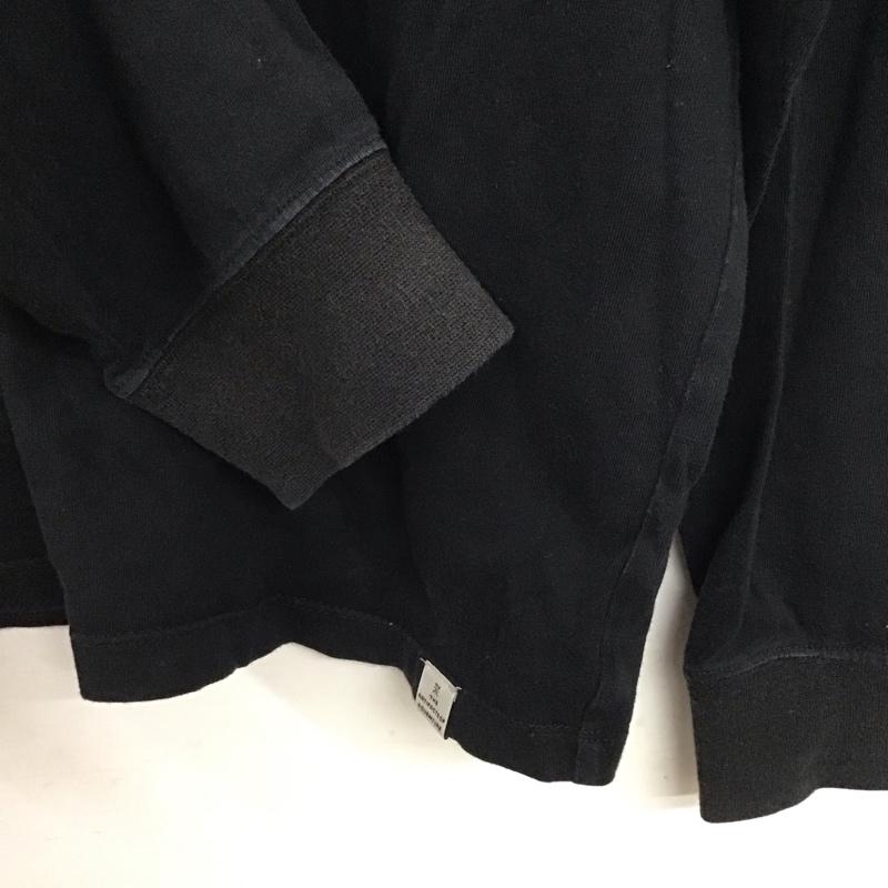 ロアーク リバイバル ROARK REVIVAL カットソー 長袖 長袖カットソー プリントカットソー クルーネック M ロゴ、文字 黒 / ブラック /  メンズ USED 古着 中古 10137284