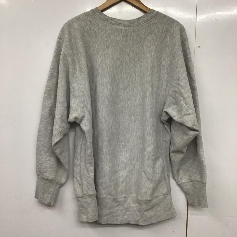 チャンピオン Champion トレーナー 長袖 長袖トレーナー スウェット クルーネック プルオーバー 90s 古着 XL ロゴ、文字 灰 / グレー /  メンズ USED 古着 中古 10144271