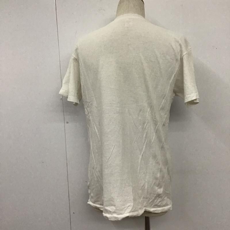 ヘインズ HANES Tシャツ 半袖 半袖カットソー プリントTシャツ クルーネックカットソー 80s L プリント 白 / ホワイト /  メンズ USED 古着 中古 10107009