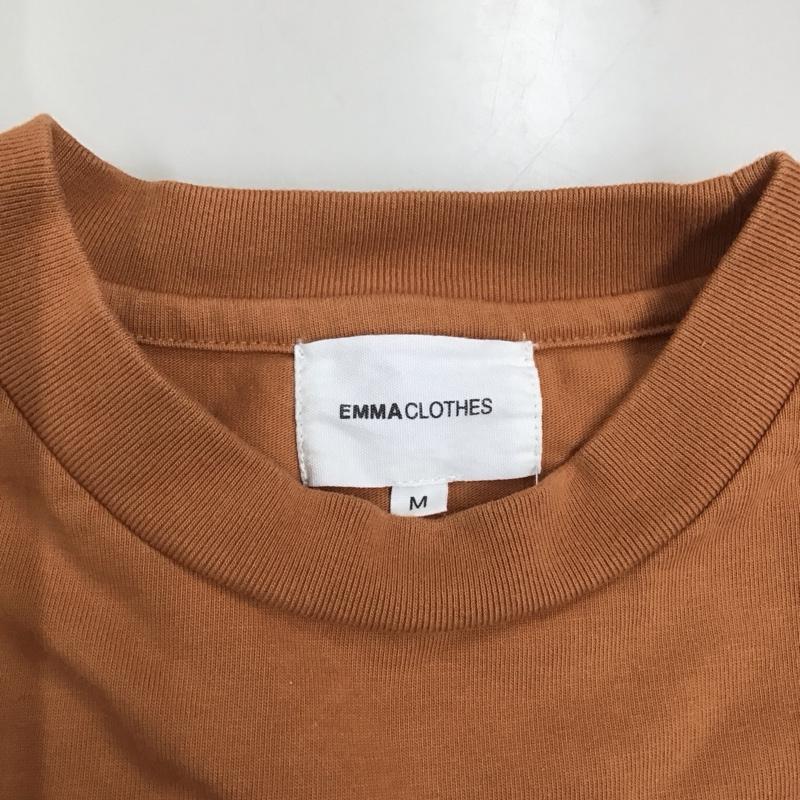エマクローズ EMMA CLOTHES Tシャツ 半袖 EMsc490 クルーネック M 無地 橙 / オレンジ /  メンズ USED 古着 中古 10117044