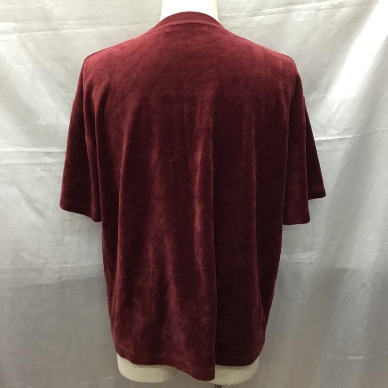 センスオブプレイス SENSEOFPLACE カットソー 半袖 半袖カットソー 無地Tシャツ クルーネックカットソー M 無地 えんじ / ワインレッド /  メンズ USED 古着 中古 10115019
