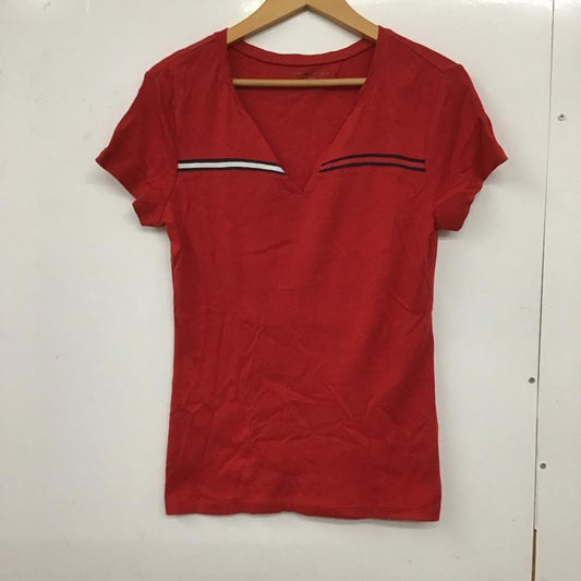 トミーヒルフィガー TOMMY HILFIGER Tシャツ 半袖 M 無地 赤 / レッド /  レディース USED 古着 中古 10129640