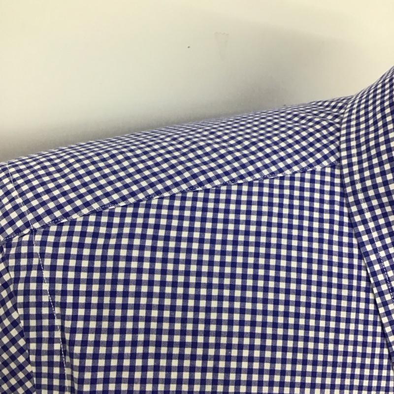 ラルフローレン RALPHLAUREN シャツ、ブラウス 長袖 長袖シャツ チェックシャツ カラーシャツ ボタンダウンシャツ M チェック 白 / ホワイト / X 青 / ブルー /  メンズ USED 古着 中古 10127982