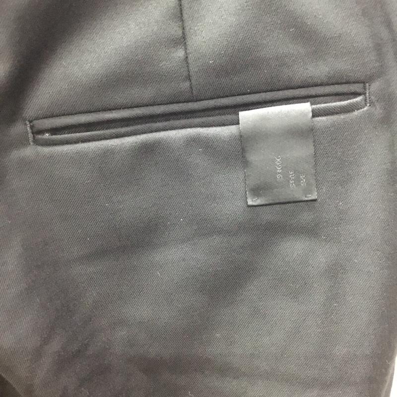 エヌハリウッド N.HOOLYWOOD パンツ スラックス 807peg スラックス スリムパンツ カジュアルパンツ 36 無地 黒 / ブラック /  メンズ USED 古着 中古 10115745