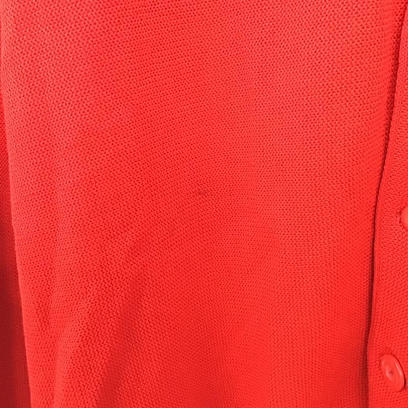 ラコステ LACOSTE カーディガン 長袖 長袖カーディガン ニットカーデガン 前開き ロゴ、文字 赤 / レッド /  メンズ USED 古着 中古 10147616