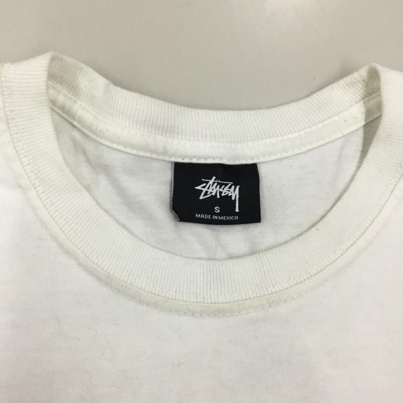 ステューシー STUSSY Tシャツ 長袖 ロンT S ロゴ、文字 白 / ホワイト /  メンズ USED 古着 中古 10117082