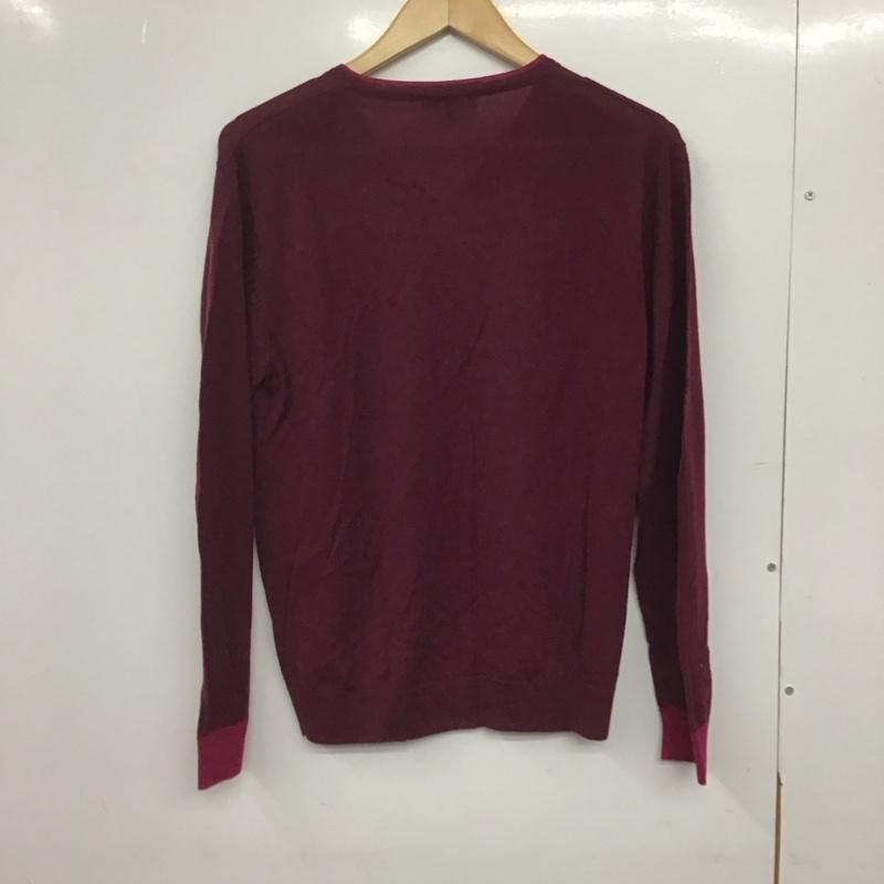 ポールスミス Paul Smith ニット、セーター 長袖 M 無地 えんじ / ワインレッド /  メンズ USED 古着 中古 10145750