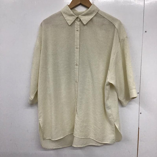 ローリーズファーム LOWRYS FARM シャツ、ブラウス 半袖 FREE 無地 アイボリー / アイボリー /  レディース USED 古着 中古 10137216
