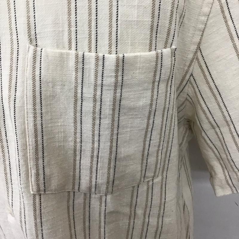 ザラ ZARA シャツ、ブラウス 半袖 L ストライプ マルチカラー / マルチカラー /  メンズ USED 古着 中古 10128314