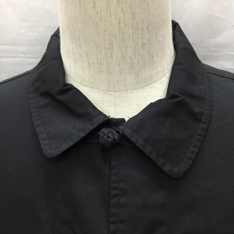 バルカン VULCAIN シャツ、ブラウス 半袖 212-1033 半袖シャツ カラーシャツ 半袖カットソー チャイナシャツ L 無地 黒 / ブラック /  メンズ USED 古着 中古 10120261