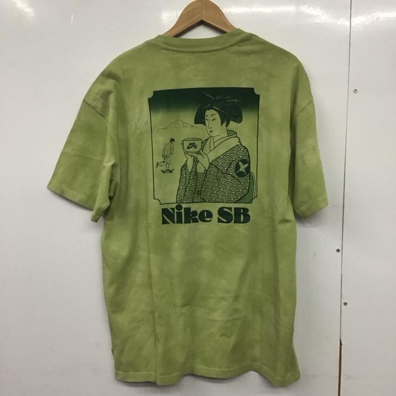 ナイキ NIKE Tシャツ 半袖 HJ0809-311 堀米雄斗 SB T-Shirt Matcha Yuto Horigome L プリント X ロゴ、文字 薄緑 / ライトグリーン /  メンズ USED 古着 中古 10145746