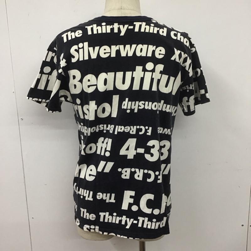 エフシーレアルブリストル F.C.Real Bristol Tシャツ 半袖 fcrb-150003 半袖カットソー プリントTシャツ クルーネックカットソー S ロゴ、文字 白 / ホワイト / X 紺 / ネイビー /  メンズ USED 古着 中古 10107743