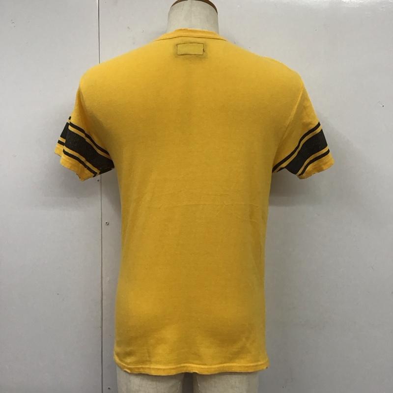 ロンハーマンヴィンテージ R.H. Vintage Tシャツ 半袖 半袖カットソー プリントTシャツ クルーネックカットソー S ロゴ、文字 黄 / イエロー /  メンズ USED 古着 中古 10113139