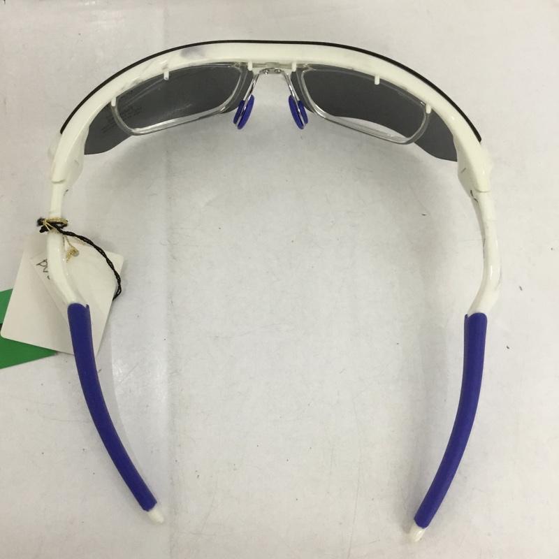 ダンロップ DUNLOP めがね・サングラス サングラス DU-006 スポーツサングラス ロゴ、文字 白 / ホワイト / X 青 / ブルー /  メンズ USED 古着 中古 10140452