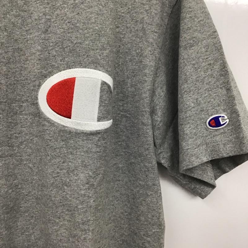 チャンピオン Campion Tシャツ 半袖 C3-F3621 ビッグロゴ Tシャツ XL ロゴ、文字 灰 / グレー /  メンズ USED 古着 中古 10131358