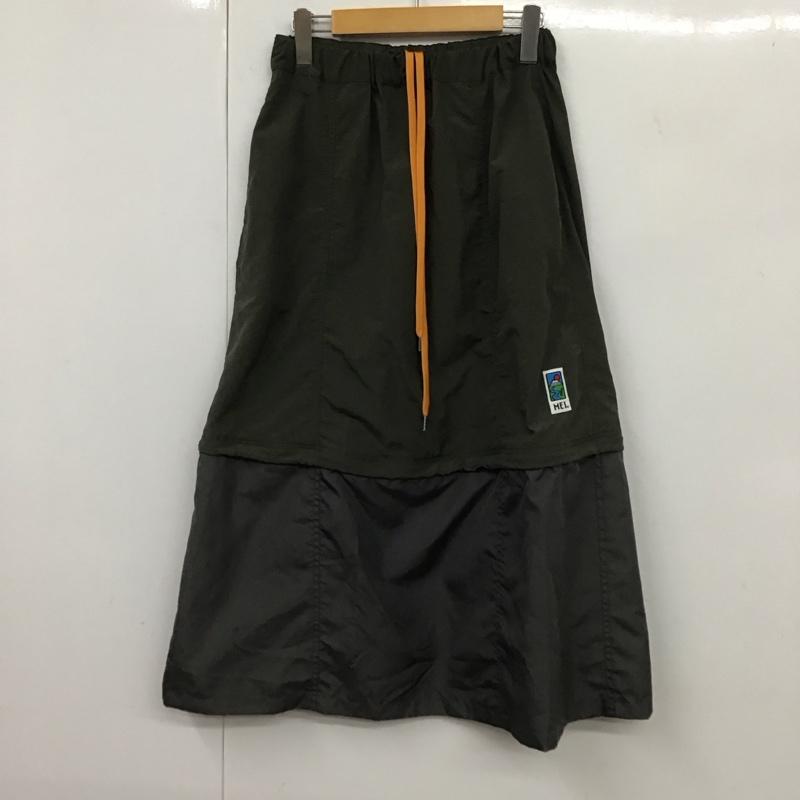 ゴースローキャラバン go slow caravan スカート ロングスカート MEI FREE 無地 カーキ / カーキ /  レディース USED 古着 中古 10131601