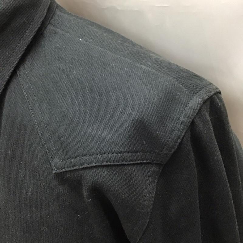 レッドムーン REDMOON シャツ、ブラウス 長袖 長袖シャツ カジュアルシャツ カラーシャツ ポケットシャツ 38 無地 黒 / ブラック /  メンズ USED 古着 中古 10110985