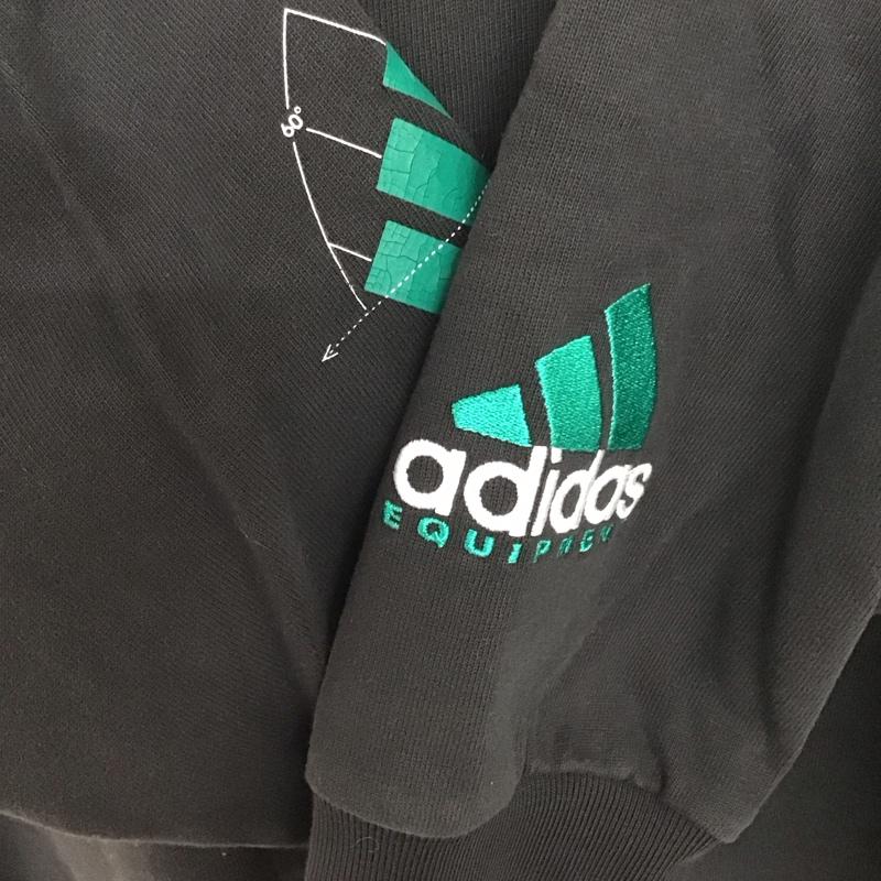 アディダス adidas Tシャツ 長袖 JN4849 EQT GFX TEE Long Sleeve XXL ロゴ、文字 X プリント 黒 / ブラック /  メンズ USED 古着 中古 10134817