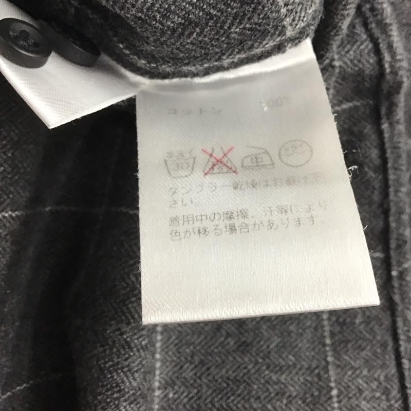 ランバン LANVIN シャツ、ブラウス 長袖 長袖シャツ チェックシャツ カラーシャツ L チェック 灰 / グレー /  メンズ USED 古着 中古 10128650