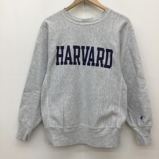 チャンピオン Champion トレーナー 長袖 REVERSE　WEAVE　90s M ロゴ、文字 灰 / グレー /  メンズ USED 古着 中古 10133600