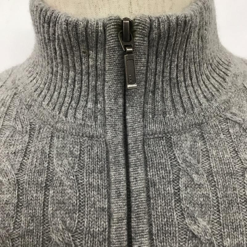エルエルビーン L.L.Bean ニット、セーター 長袖 ハーフジップ S 無地 灰 / グレー /  メンズ USED 古着 中古 10111715