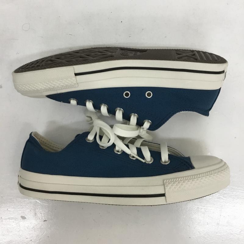コンバース CONVERSE スニーカー スニーカー 1SC767 ローカットスニーカー 24.5cm 無地 青 / ブルー / X 白 / ホワイト /  レディース USED 古着 中古 10130253