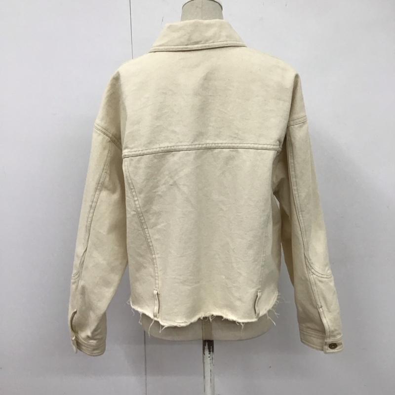 ザラ ZARA ジャケット、上着 ジャケット、ブレザー M 無地 アイボリー / アイボリー /  レディース USED 古着 中古 10124902