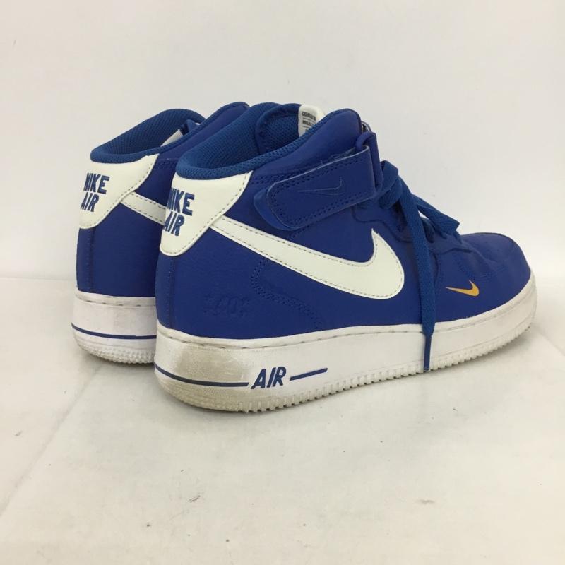 ナイキ NIKE スニーカー スニーカー DR9513 400 AIR FORCE 1 MID 07 LV8 27cm 箱有 27.0cm ロゴ、文字 青 / ブルー / X 白 / ホワイト /  メンズ USED 古着 中古 10131951