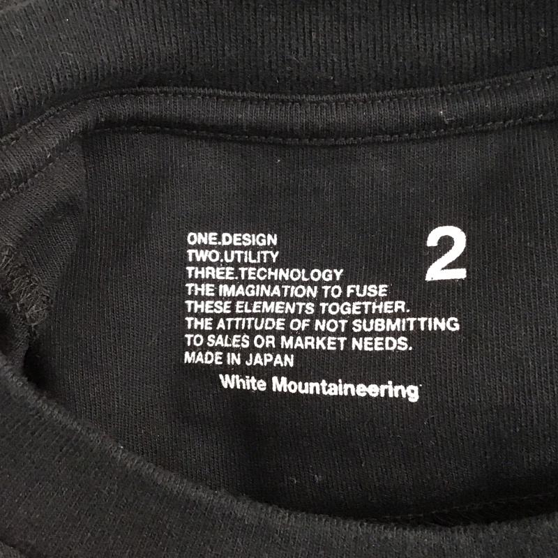 ホワイトマウンテニアリング WHITE MOUNTAINEERING Tシャツ 半袖 WM1173504 クルーネック バックロゴ 2 プリント 黒 / ブラック /  メンズ USED 古着 中古 10123005